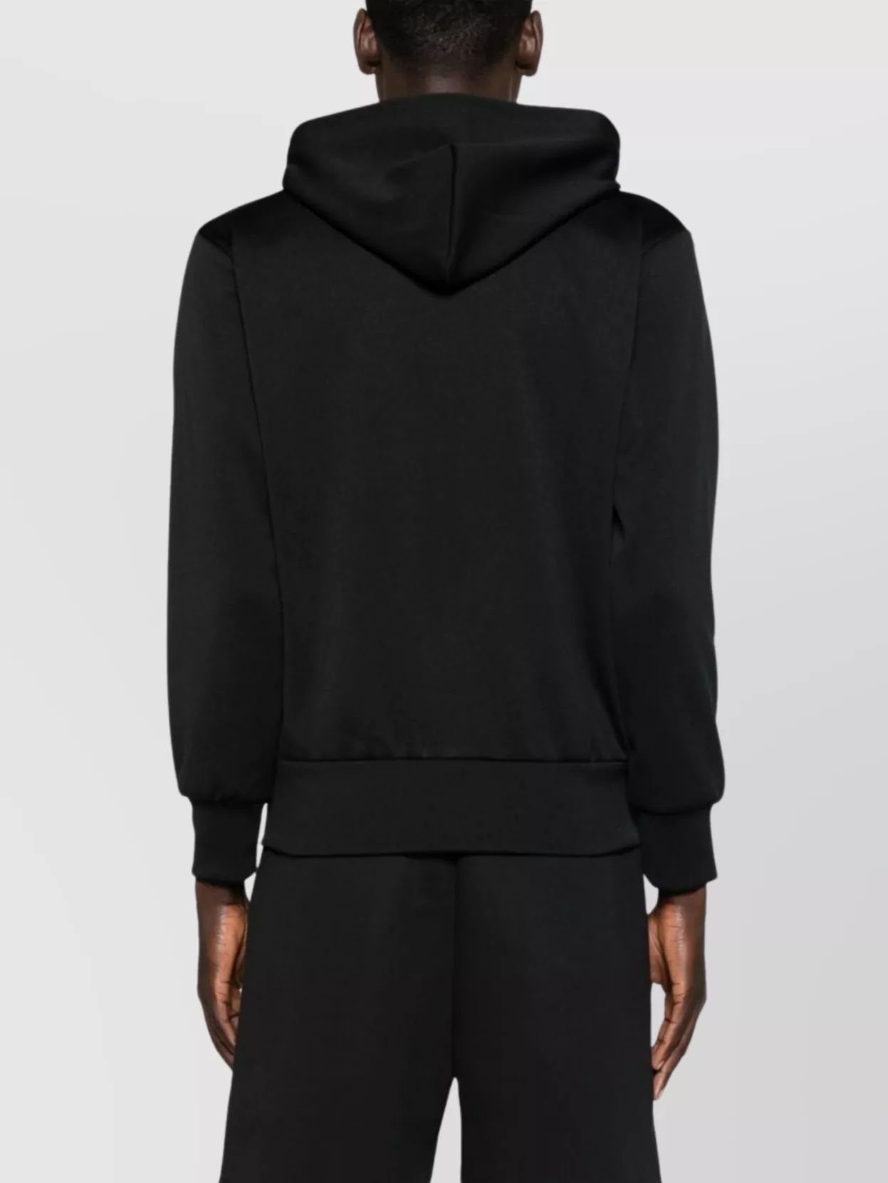 Comme Des Garçons Logo Cotton Hoodie With Drawstring Hood