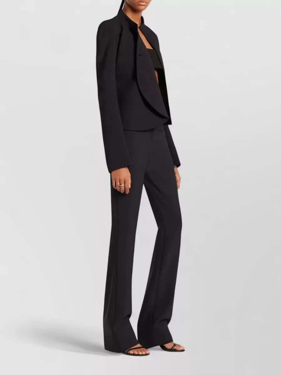 Courrèges Heritage Crepe Cropped Blazer Jacket