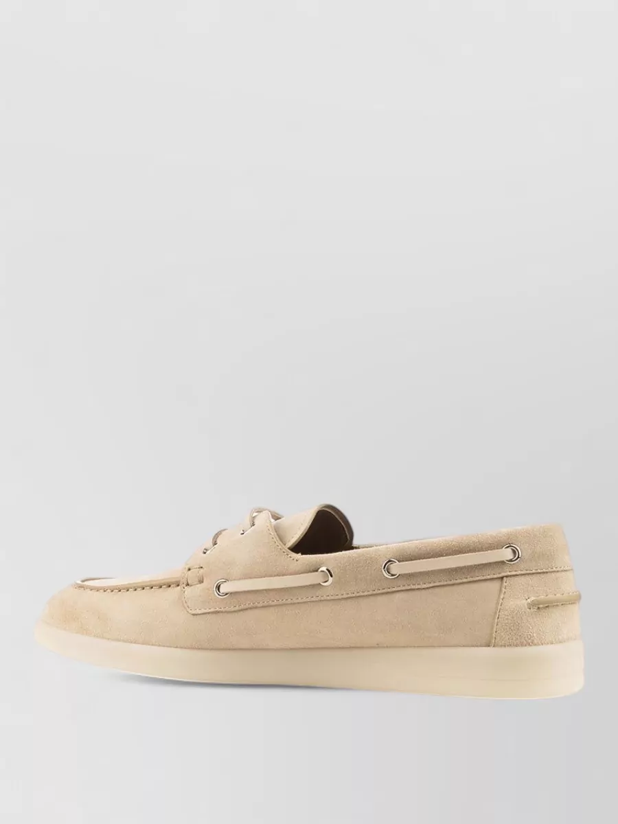 Prada Suede Boat Shoes