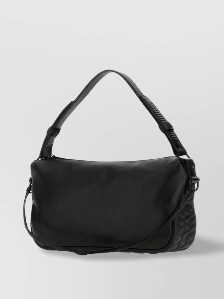 Shop Off-white Leather Tire Shoulder Bag In Black