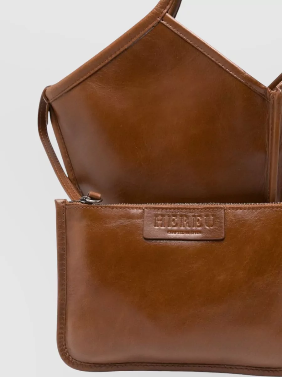 Hereu Calella Leather Tote Bag Double Handles