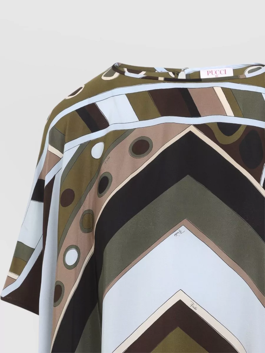 Pucci Silk Printed Mini Kaftan Dress