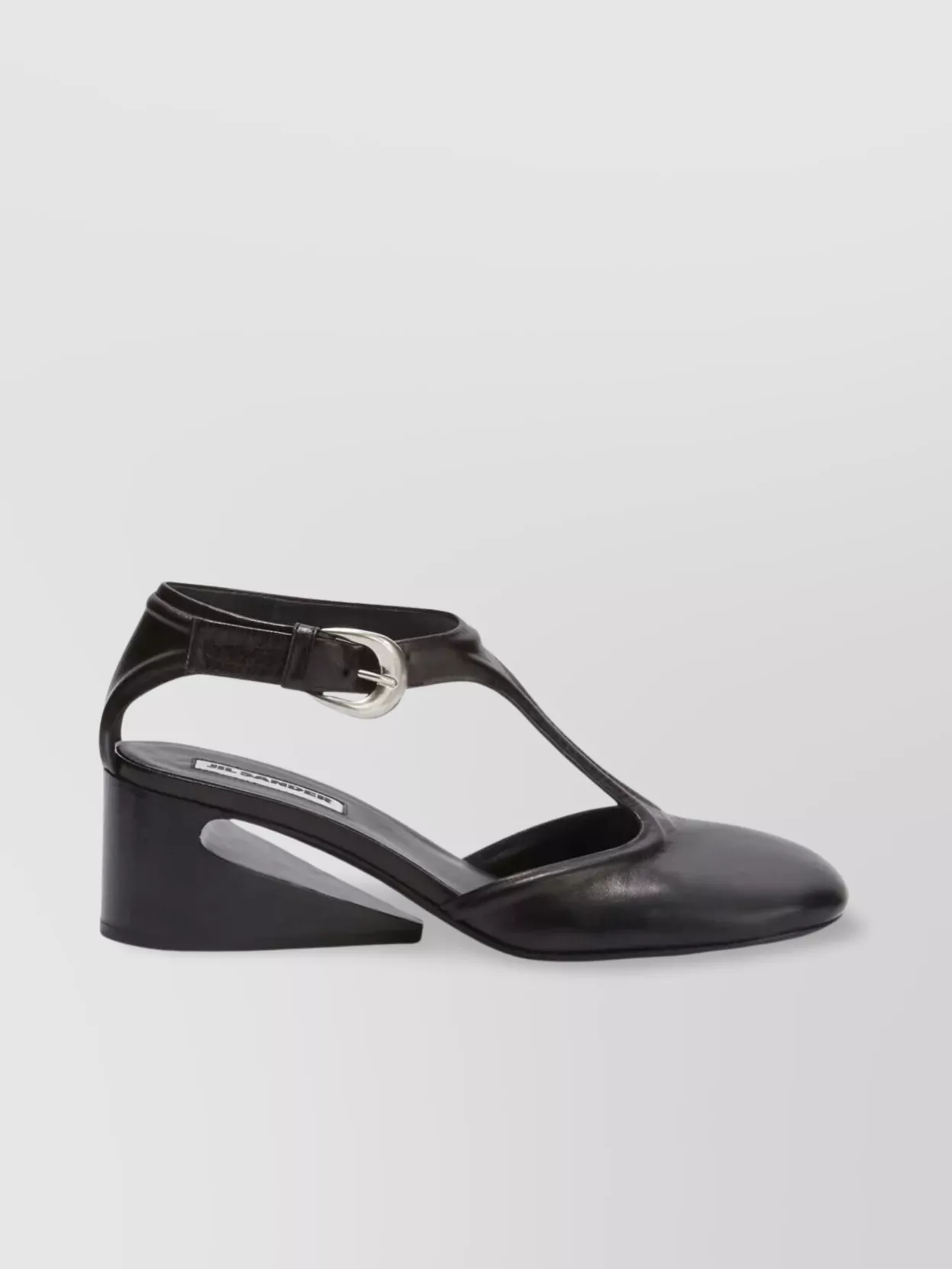 Jil Sander Mary Jane T-Bar Heel Pumps