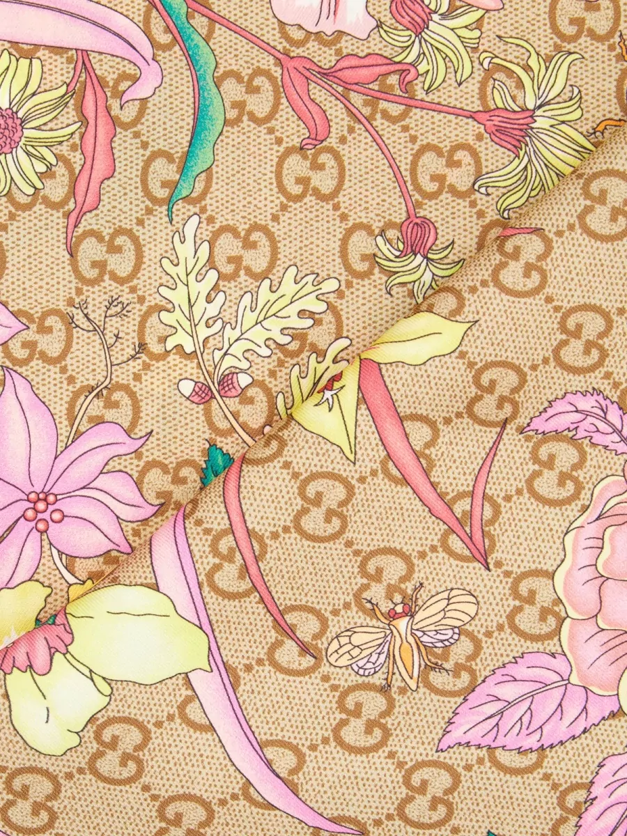 Gucci Silk Printed Foulard