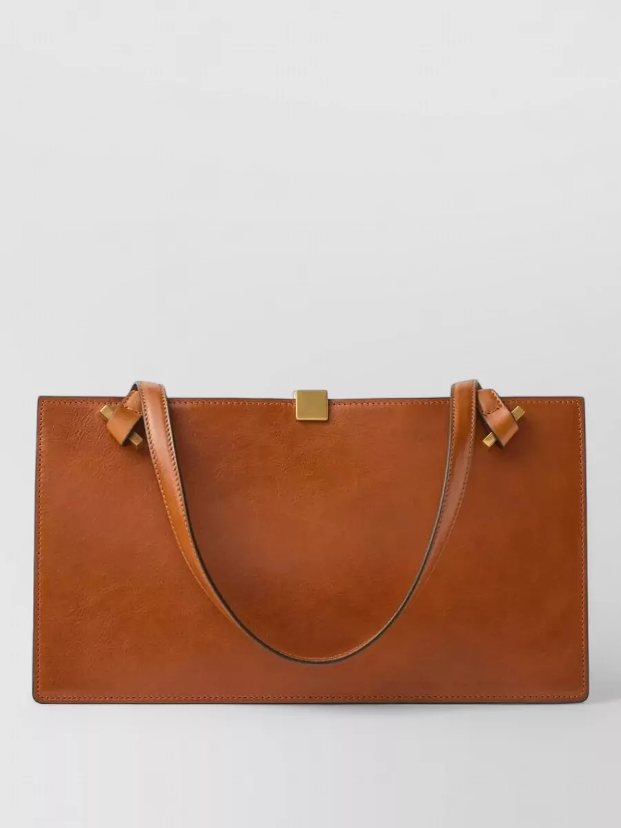 Versace medium tote calf leather tote bag