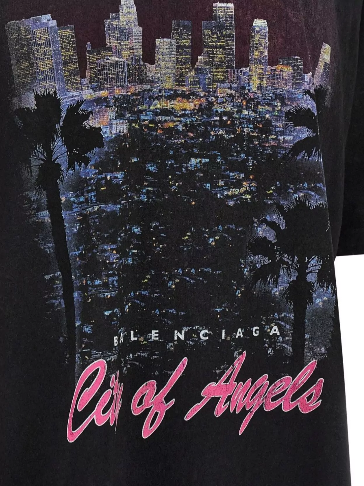 Balenciaga Urban Skyline Graphic T-Shirt
