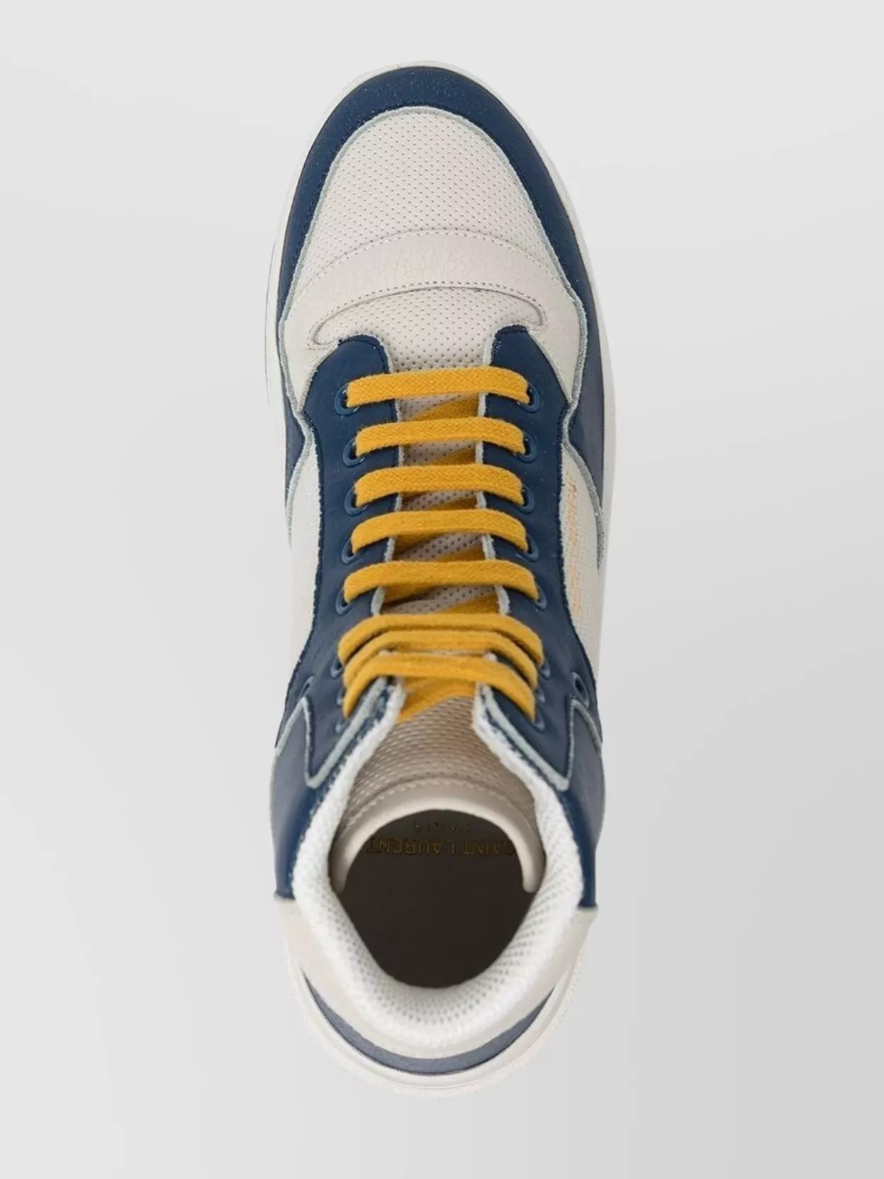 Saint Laurent High Top Leather Sneakers In Multi