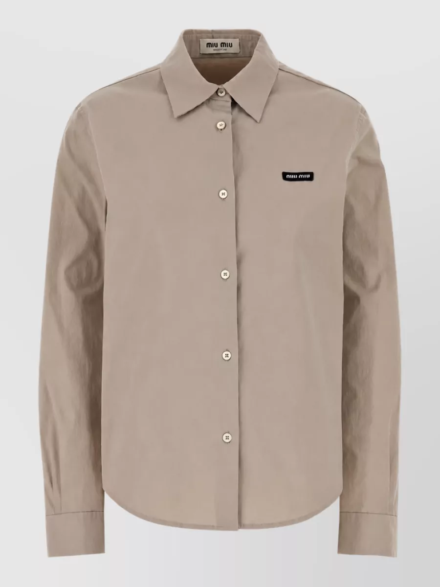 Miu Miu Stretch poplin shirt