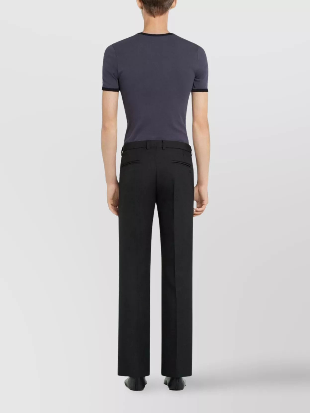 Courrèges Crew Neck T-Shirt Contrast Trim