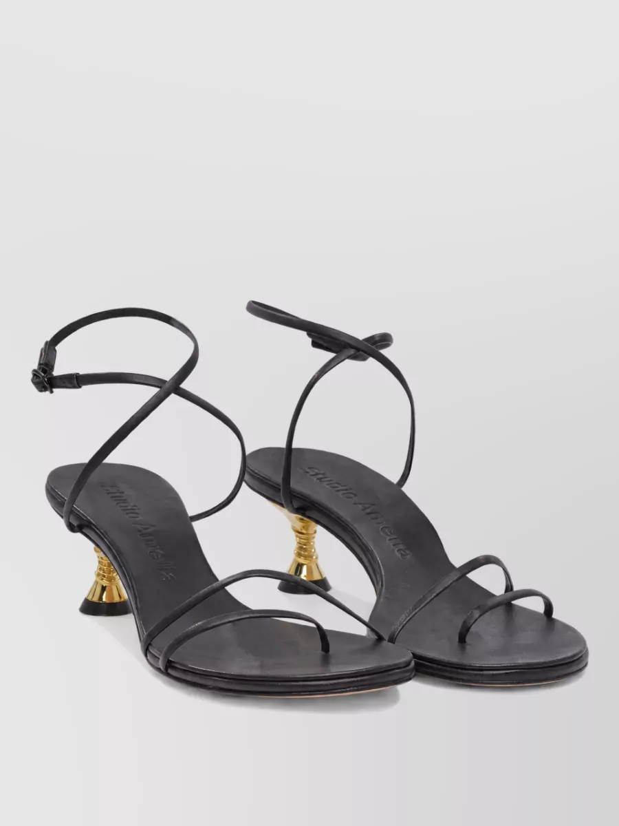 Studio Amelia leather helix 50mm sandals