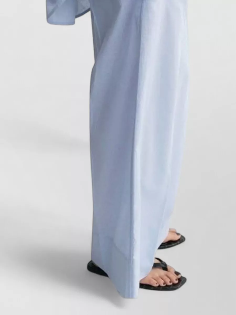Totême Linen Blend Wide-Leg Trousers
