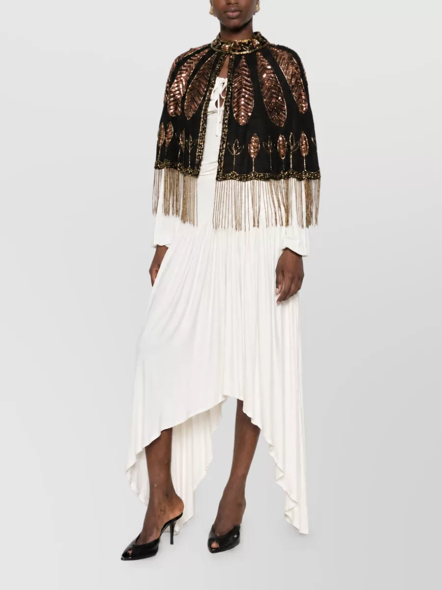 Forte Forte Sequined Sleeveless Cape