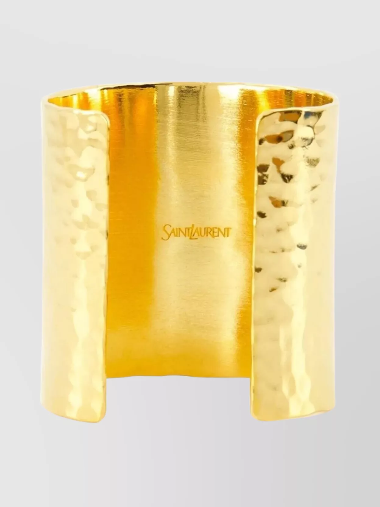 Saint Laurent Hammered Metal Cuff Bracelet