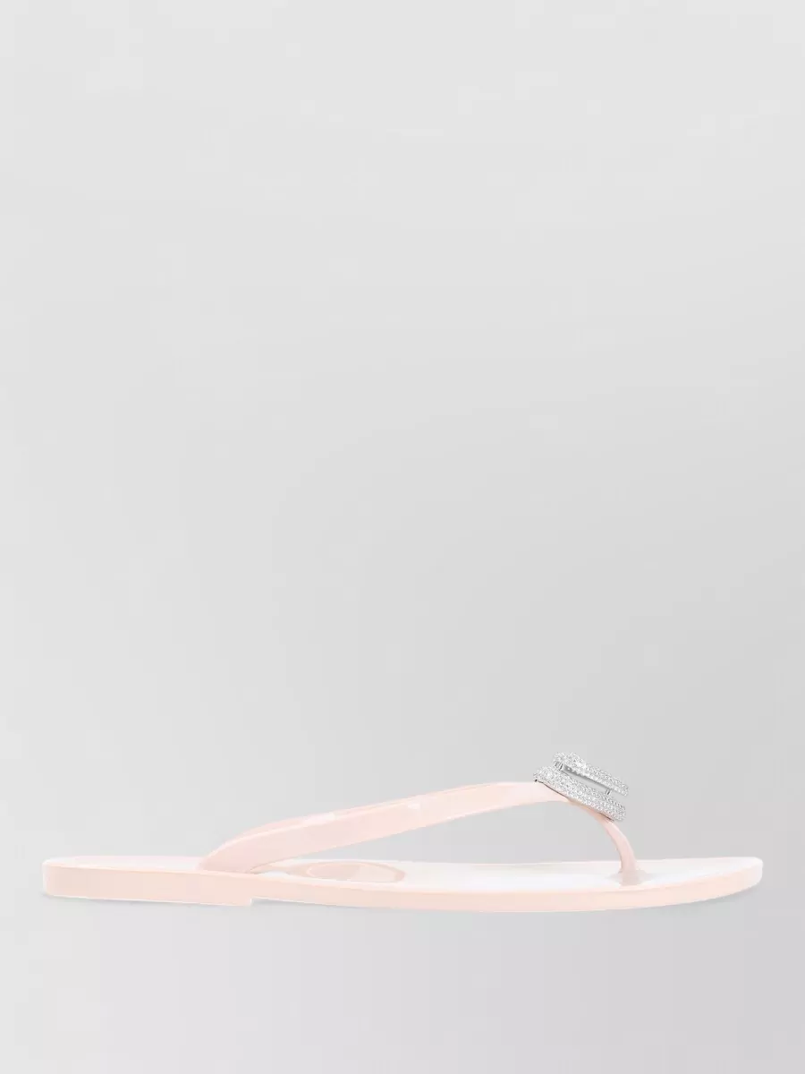 Mach & Mach Crystal-Embellished Thong Sandals