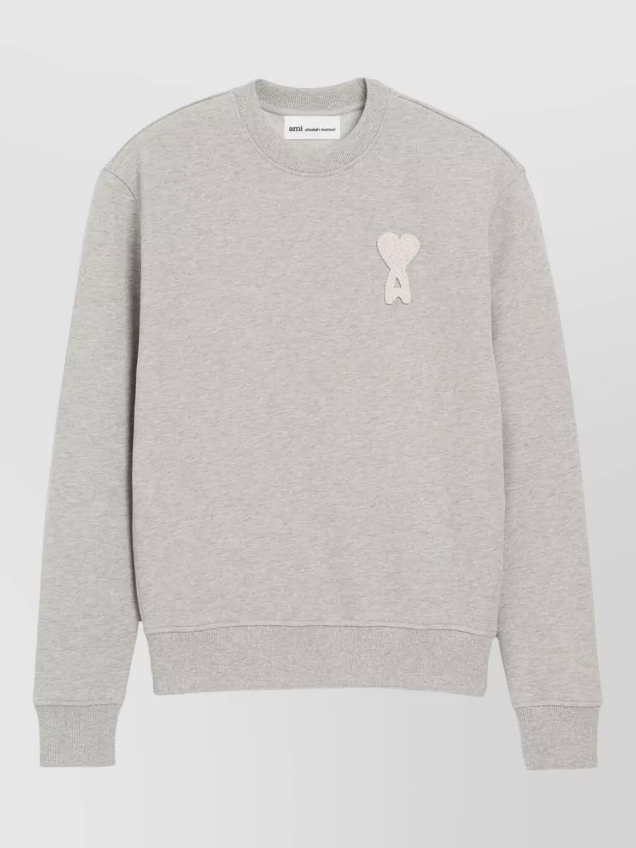 Ami Paris cotton crewneck sweatshirt