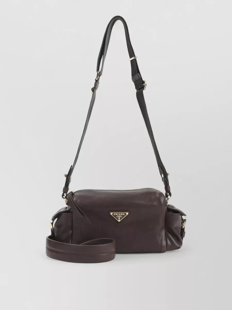 Prada explore nappa leather shoulder bag