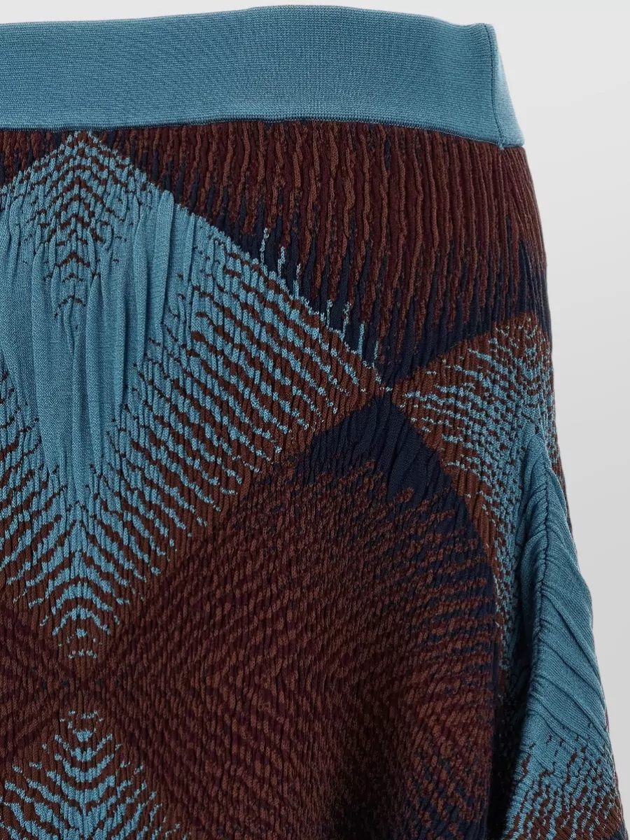 Kiko Kostadinov Asymmetric Jacquard Knit Skirt