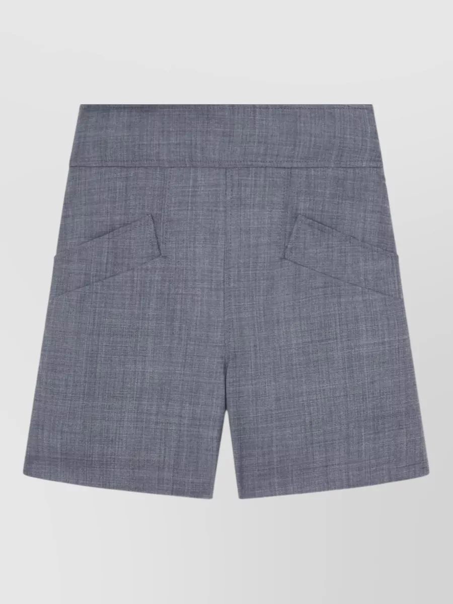 Ganni Wool Tailored Shorts