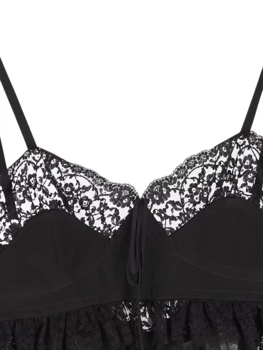 Chloé Silk Lace-Trim Camisole Top