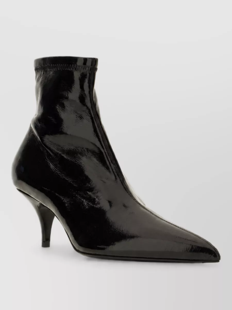 Celine Leather Fitted Boots