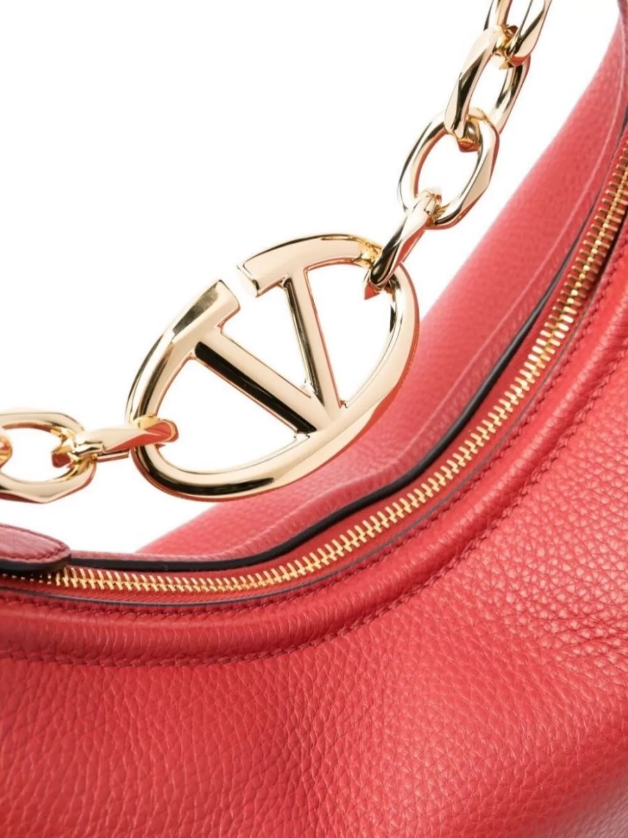 VALENTINO GARAVANI MOON LEATHER SHOULDER BAG