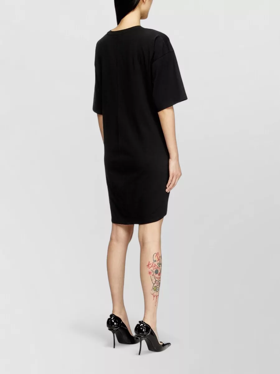 Diesel Cotton Tie-Front Mini Dress