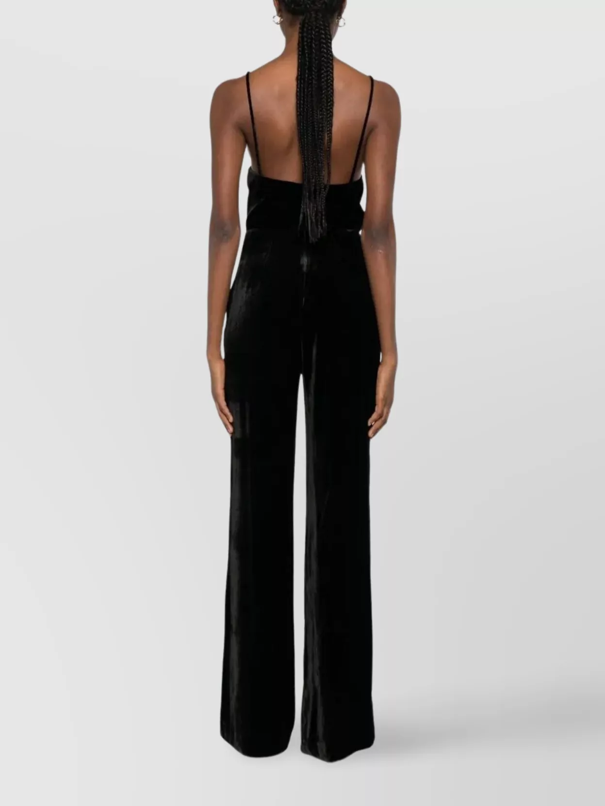 Raquel Diniz Sleeveless Velvet Wide Leg Jumpsuit