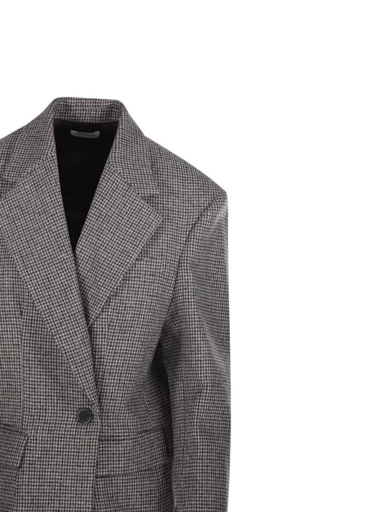 P.a.r.o.s.h Checked Pattern Front Pockets Long Sleeves In Metallic