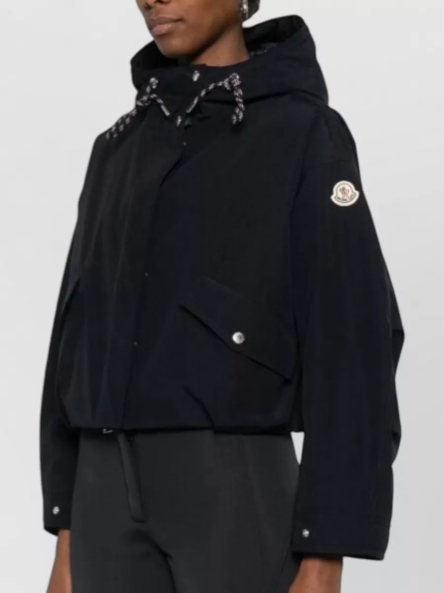 Moncler Eucalyptus Quilted Cropped Down Bomber Jacket