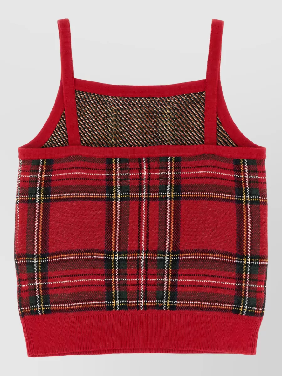 Polo Ralph Lauren Tartan Knit Cardigan And Top Set