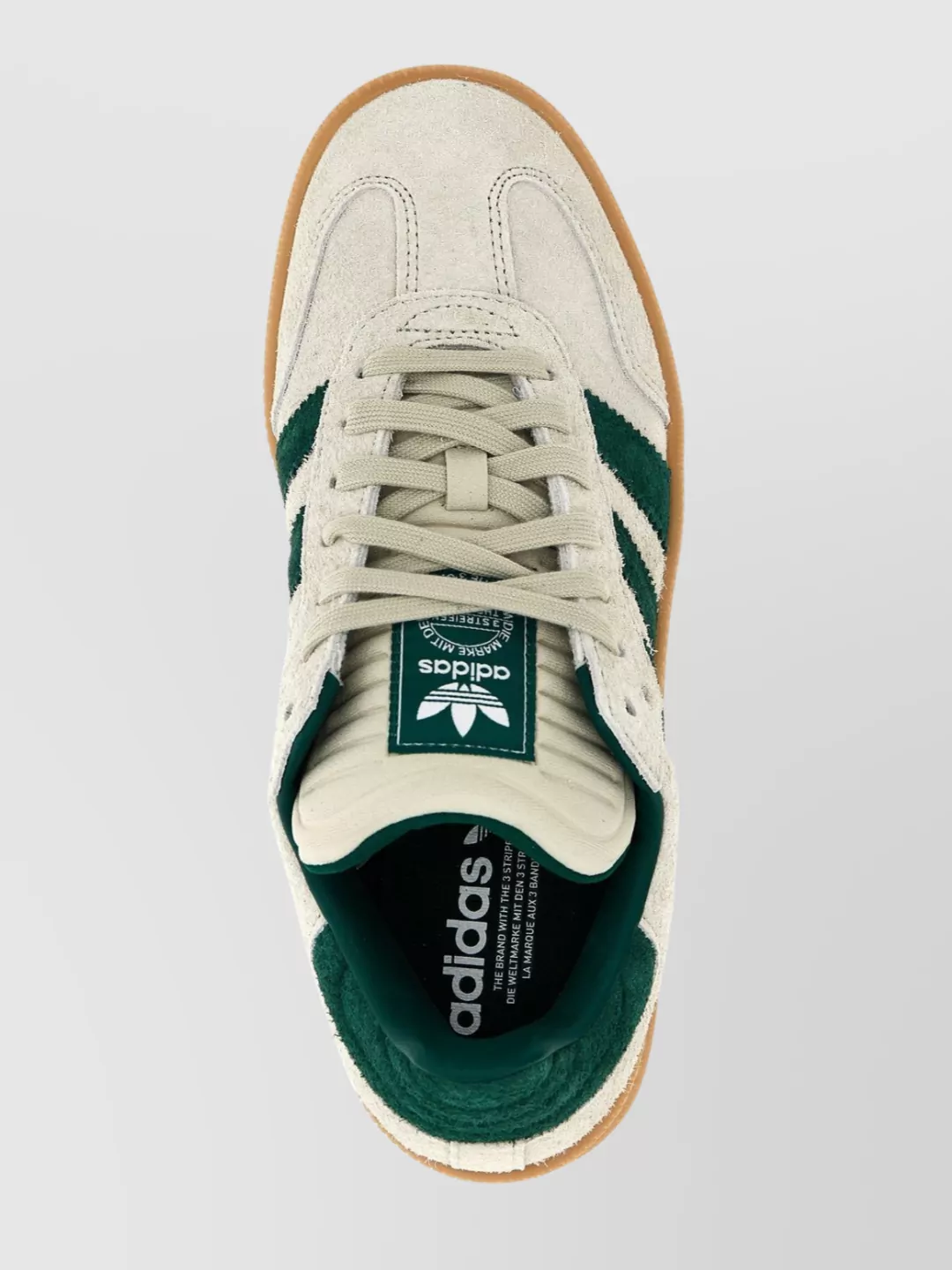 Adidas Originals 'Suede Upper Rubber Sole Contrast Stripes Sneakers'