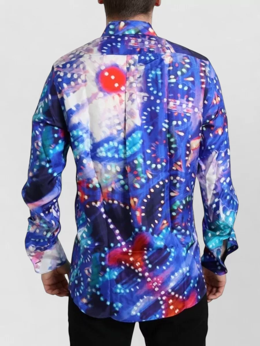 Dolce&Gabbana Silk Printed Slim-Fit Shirt