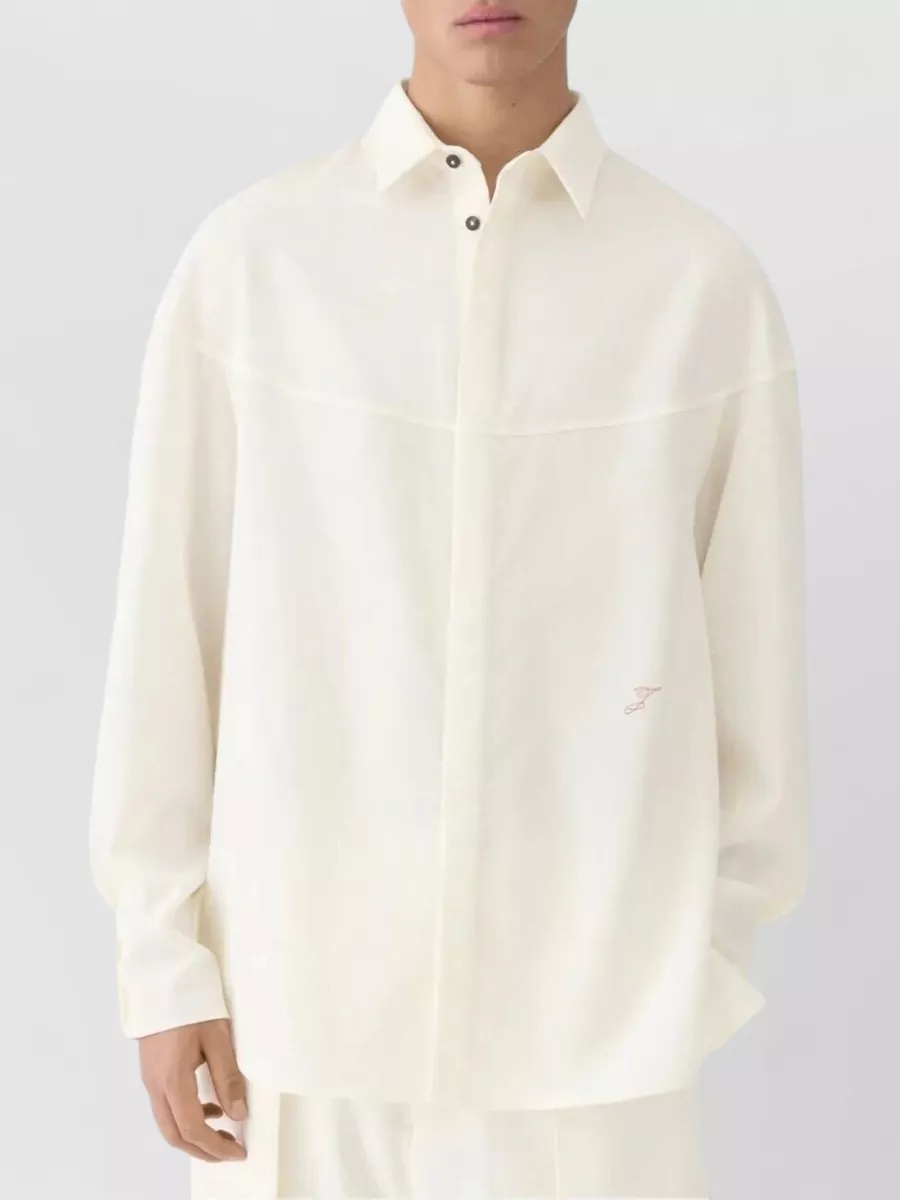 Jacquemus Cotton Logo-Embroidered Shirt