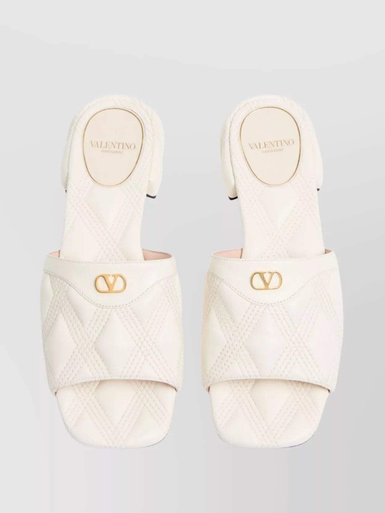 サンダル・ミュール Valentino Garavani Ivory Leather Foliefoliage Sandals ee9397db35d4846606f45138ba5025