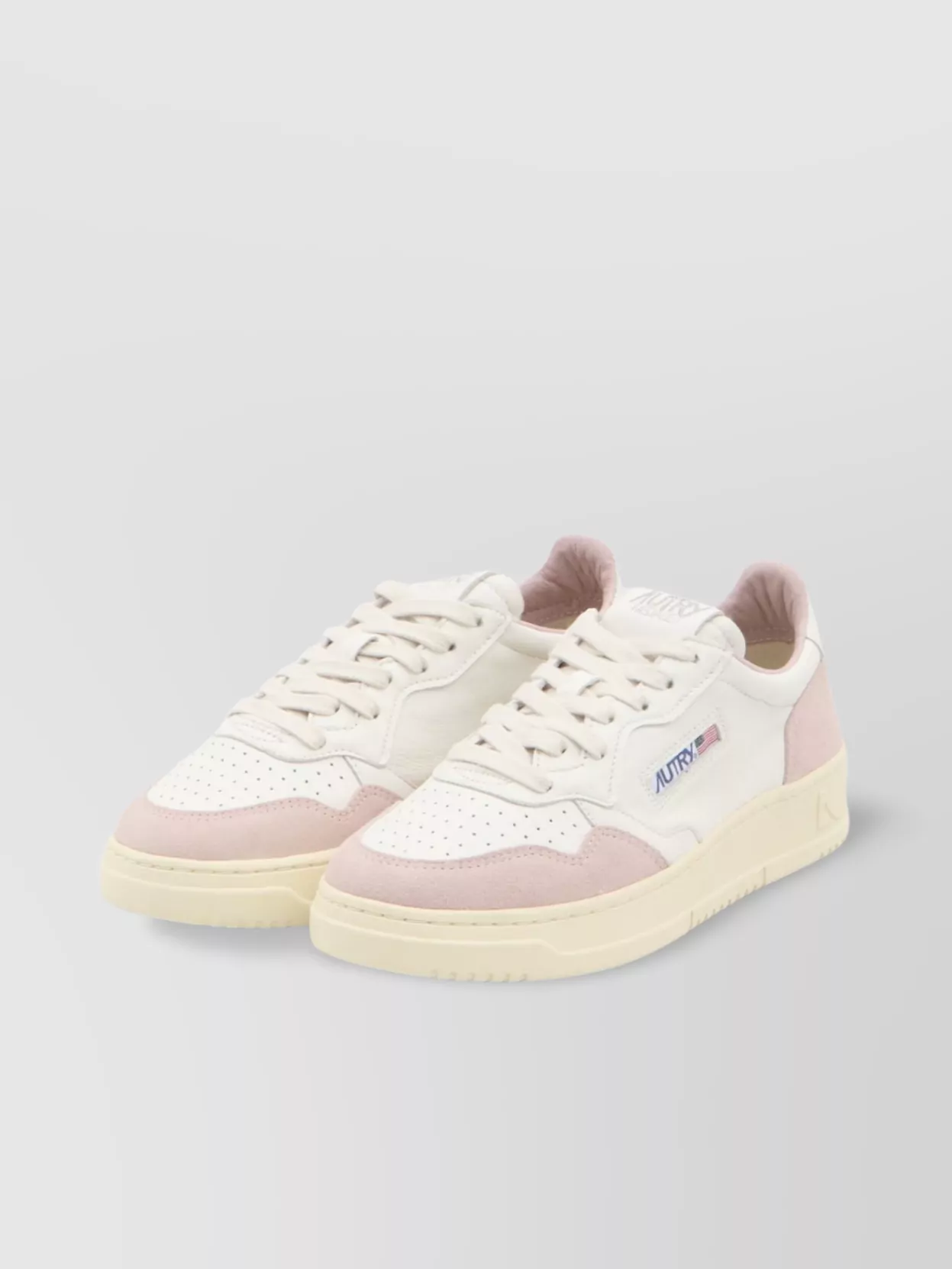 Autry Medalist Low-top Sneakers With Goat Leather In Multi