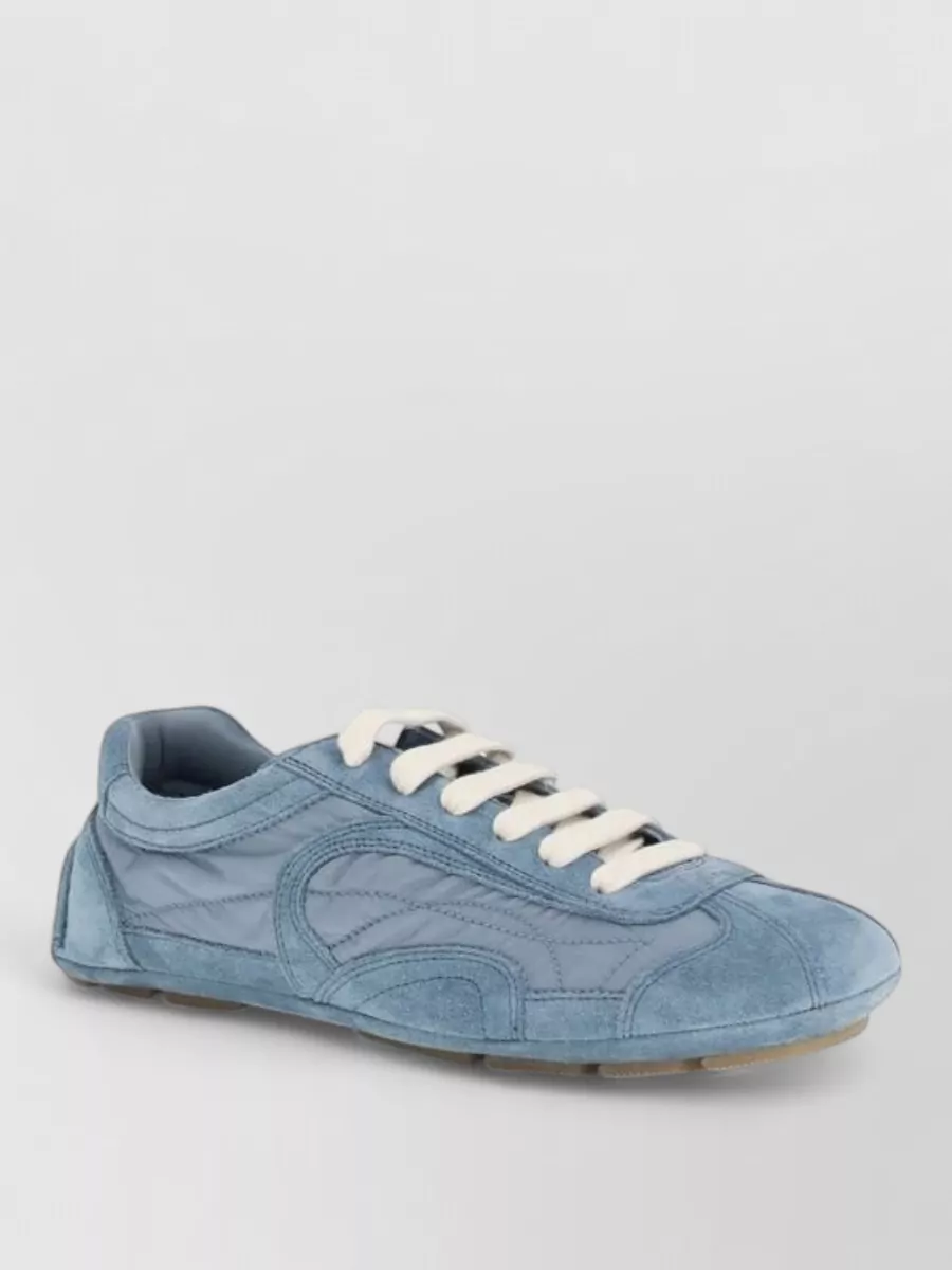 Prada leather low-top sneakers