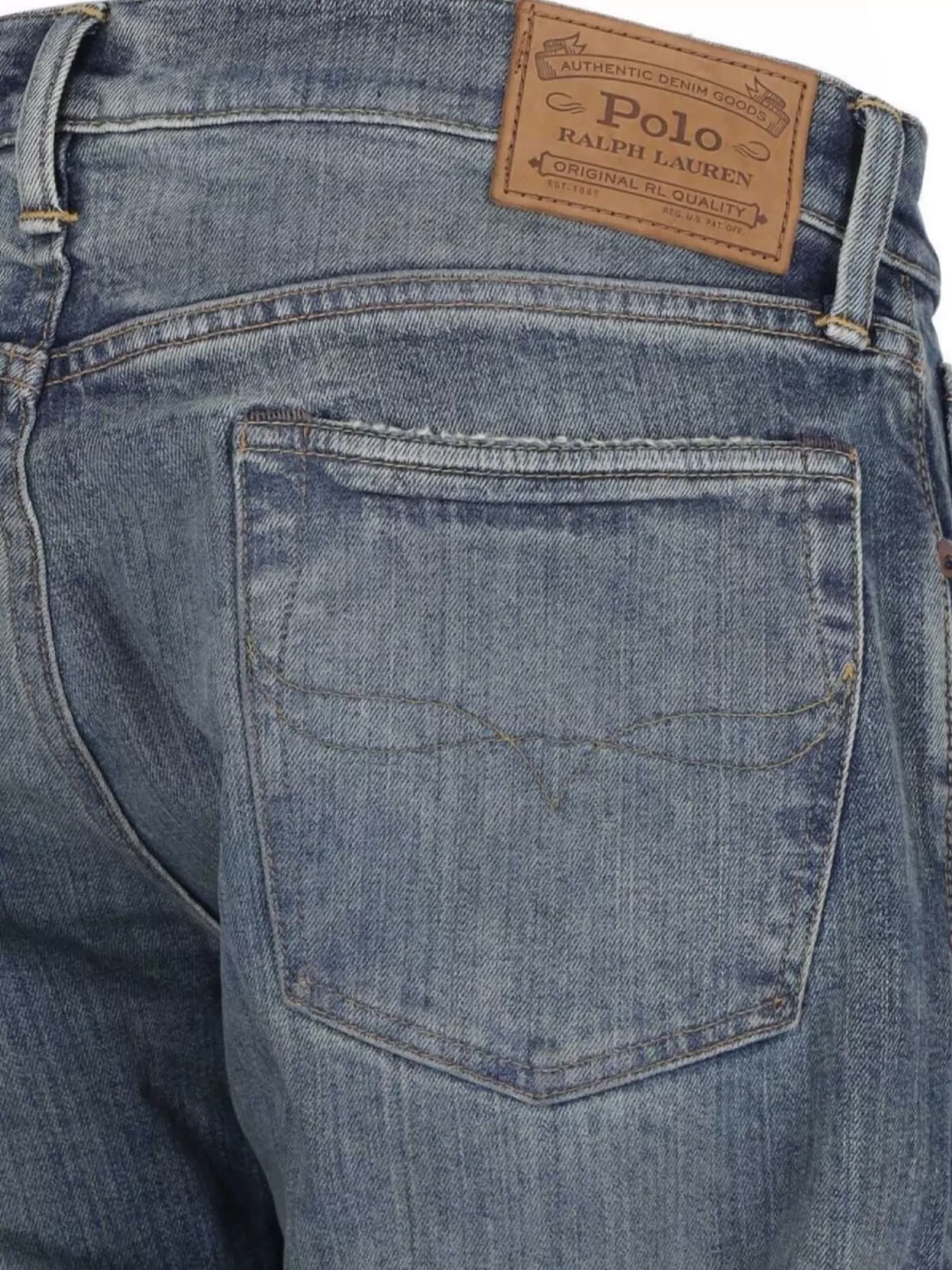 Polo Ralph Lauren Straight Leg Trousers Faded Effect