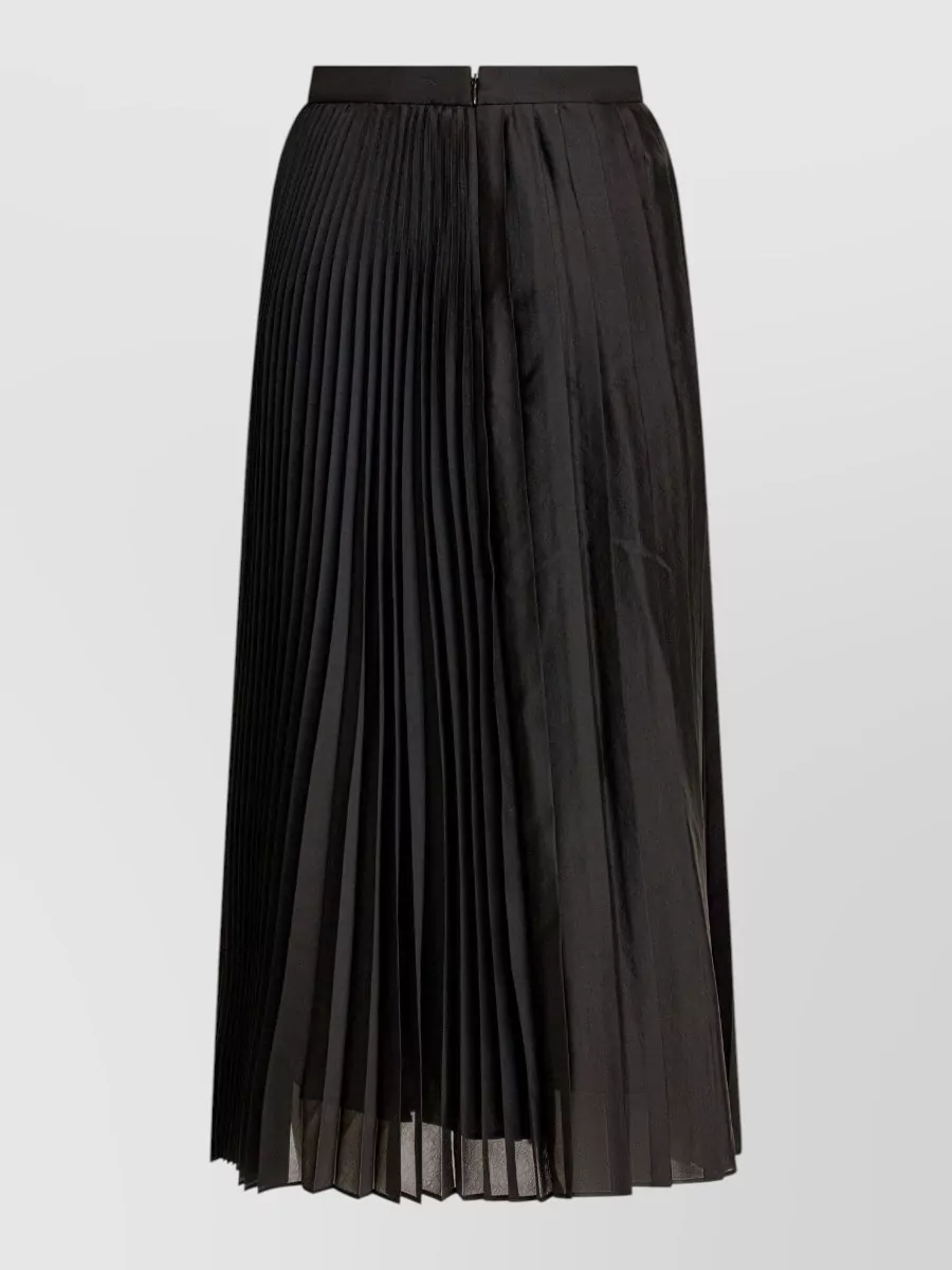 SANDBEIGE pleated midi skirt