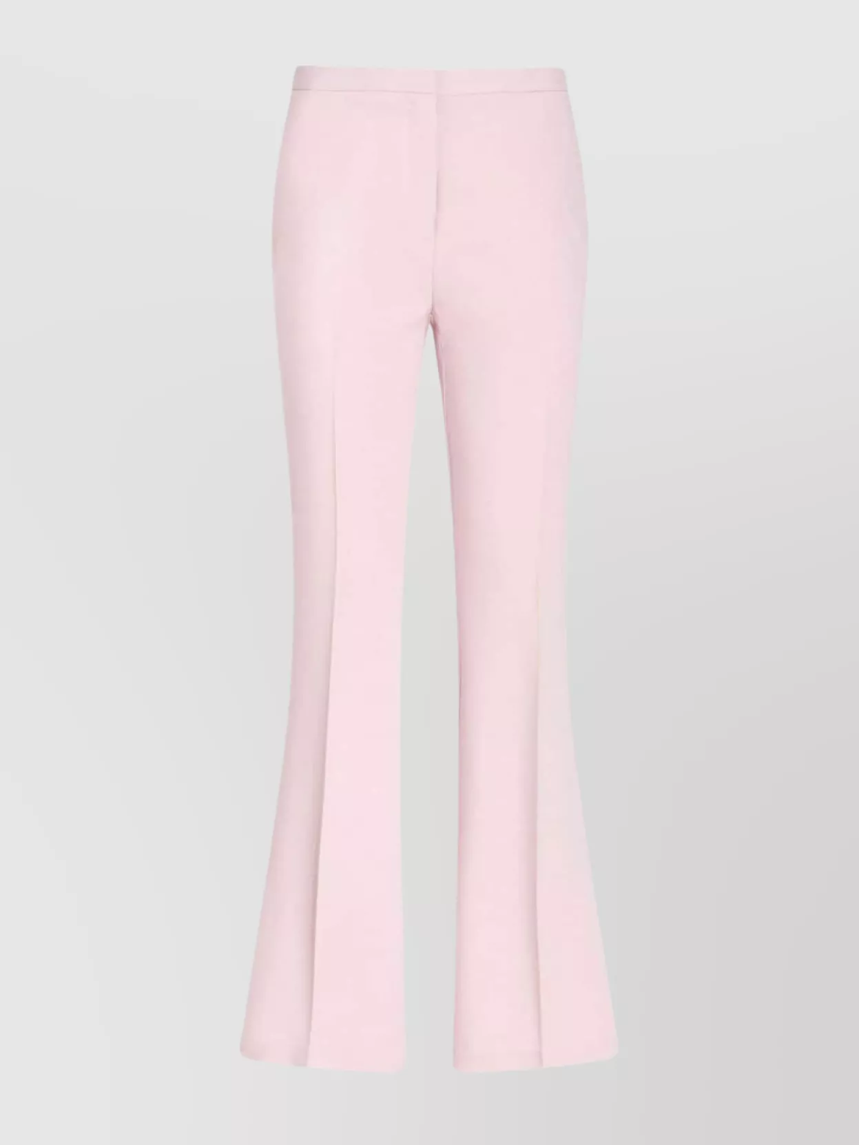 Shop Etro Mid-rise Tailored Flared Trousers With Cady Texture