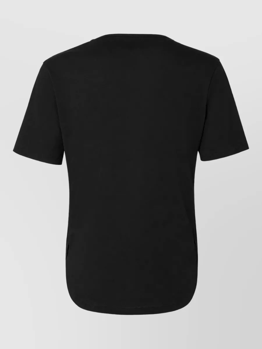 Fendi Cotton V-Neck Short-Sleeve Printed T-Shirt