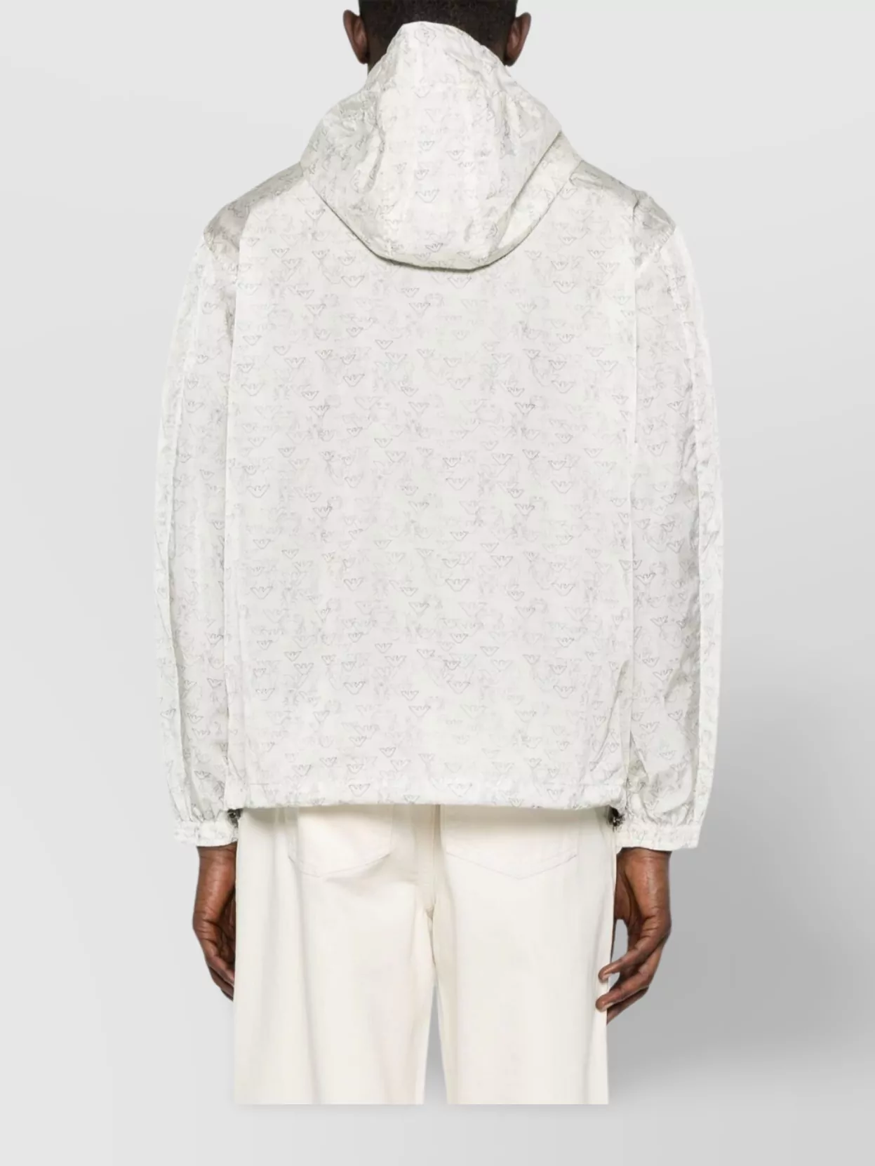 Emporio Armani All-Over Logo Nylon Jacket