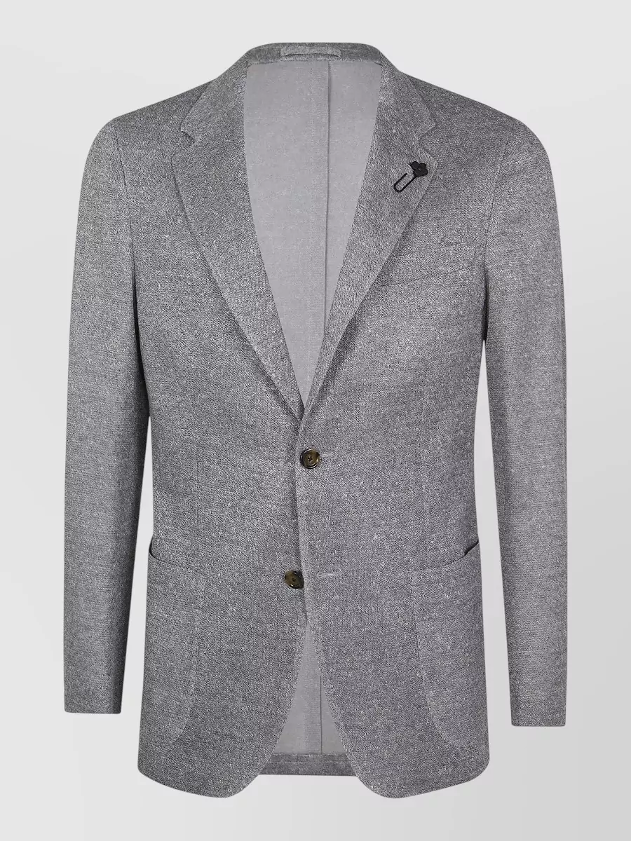 Lardini Linen cotton knitted suit jacket