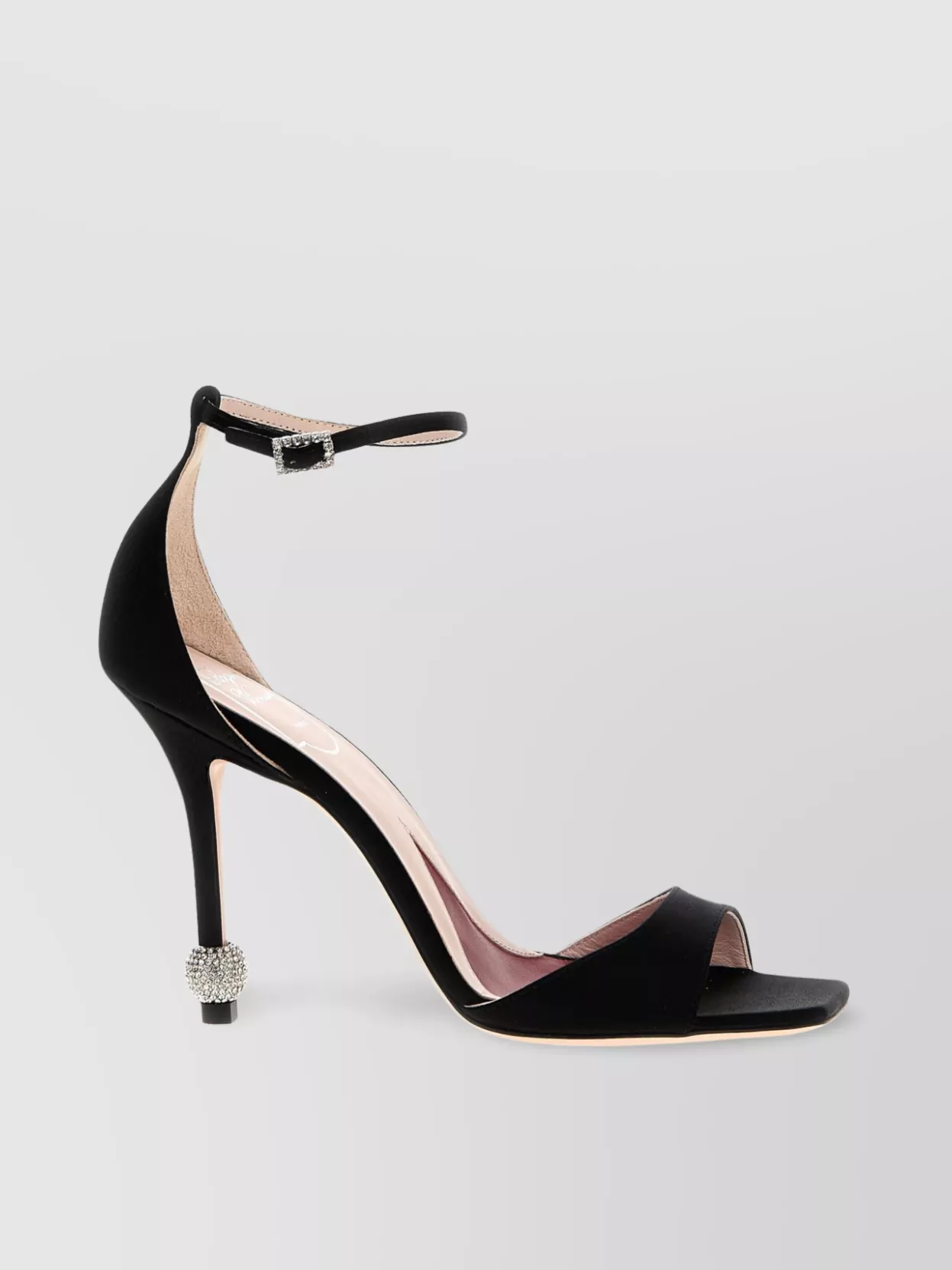 Roger Vivier Heel Embellished Open Toe Sandals
