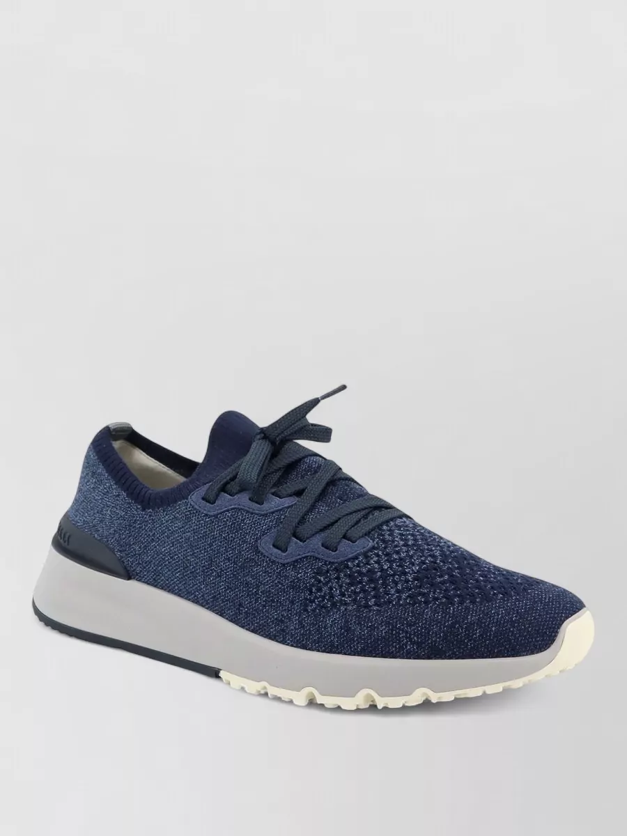 Brunello Cucinelli cotton knit low-top sneakers