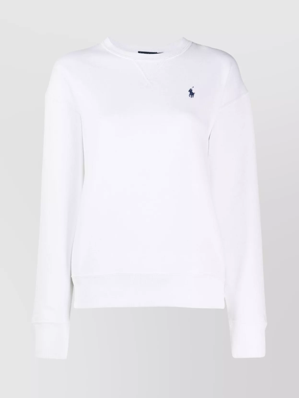 Shop Polo Ralph Lauren Versatile V-inset Rib-knit Sweater In White