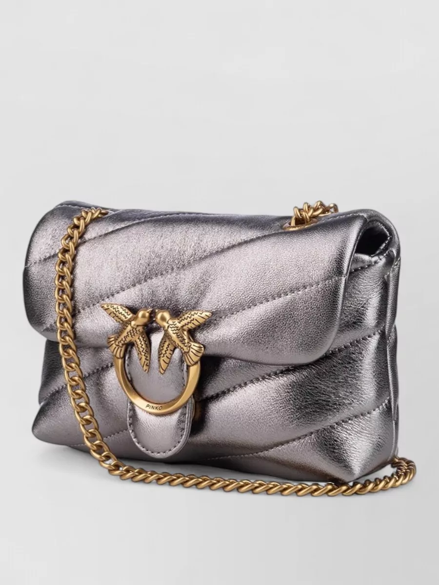 Pinko Love Bag Puff Baby Leather Shoulder Bag