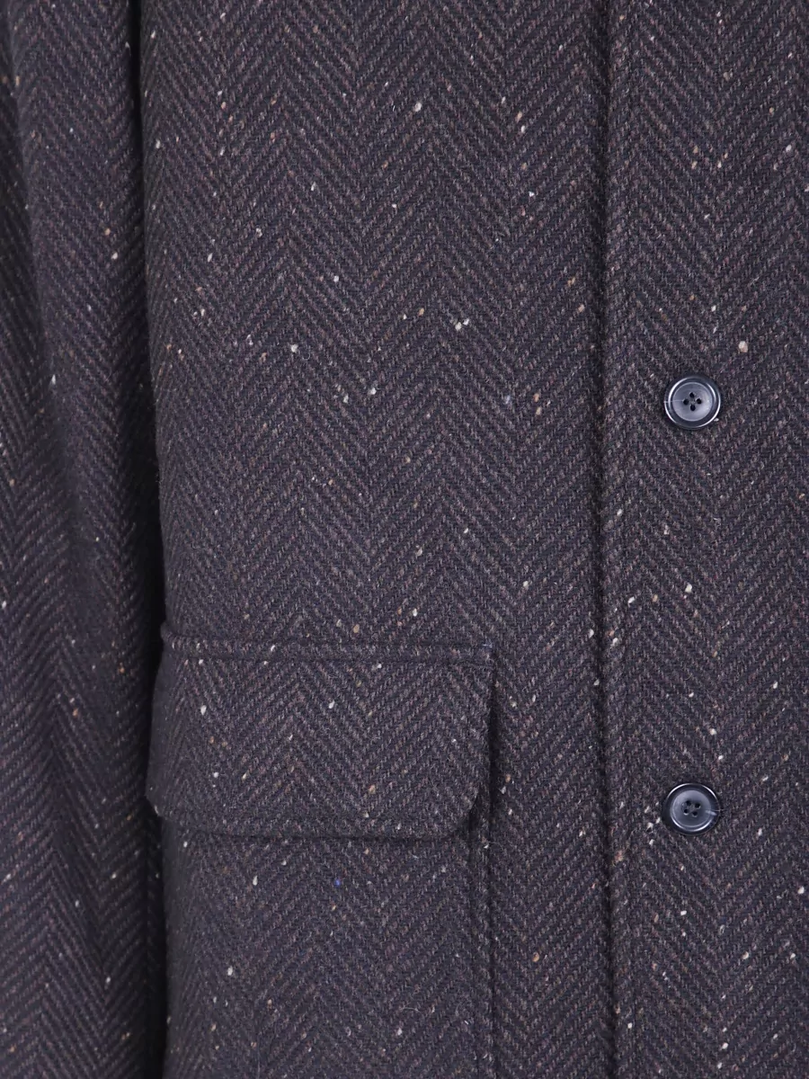 Les Deux Herringbone Wool Coat