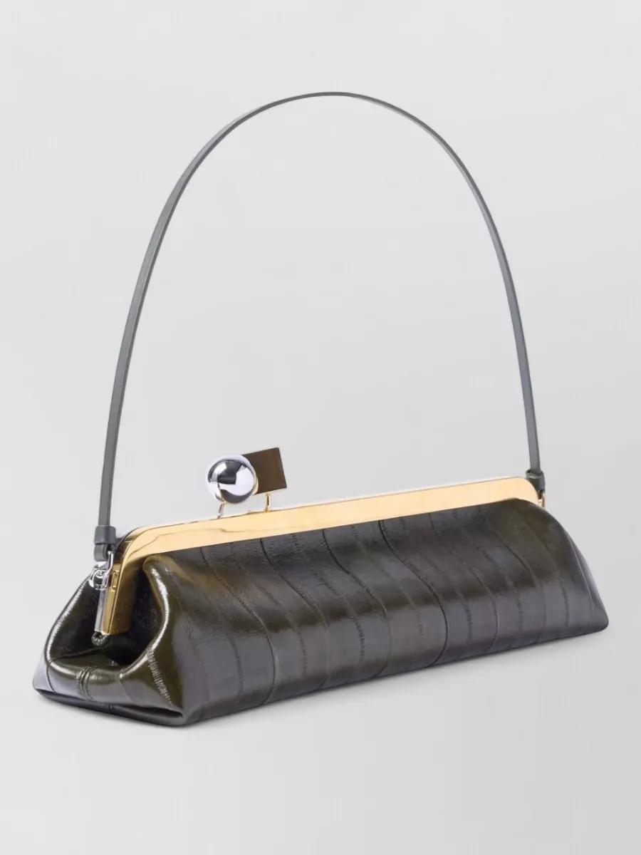 Jacquemus Shoulder Bag Structured Shape Textured Finish