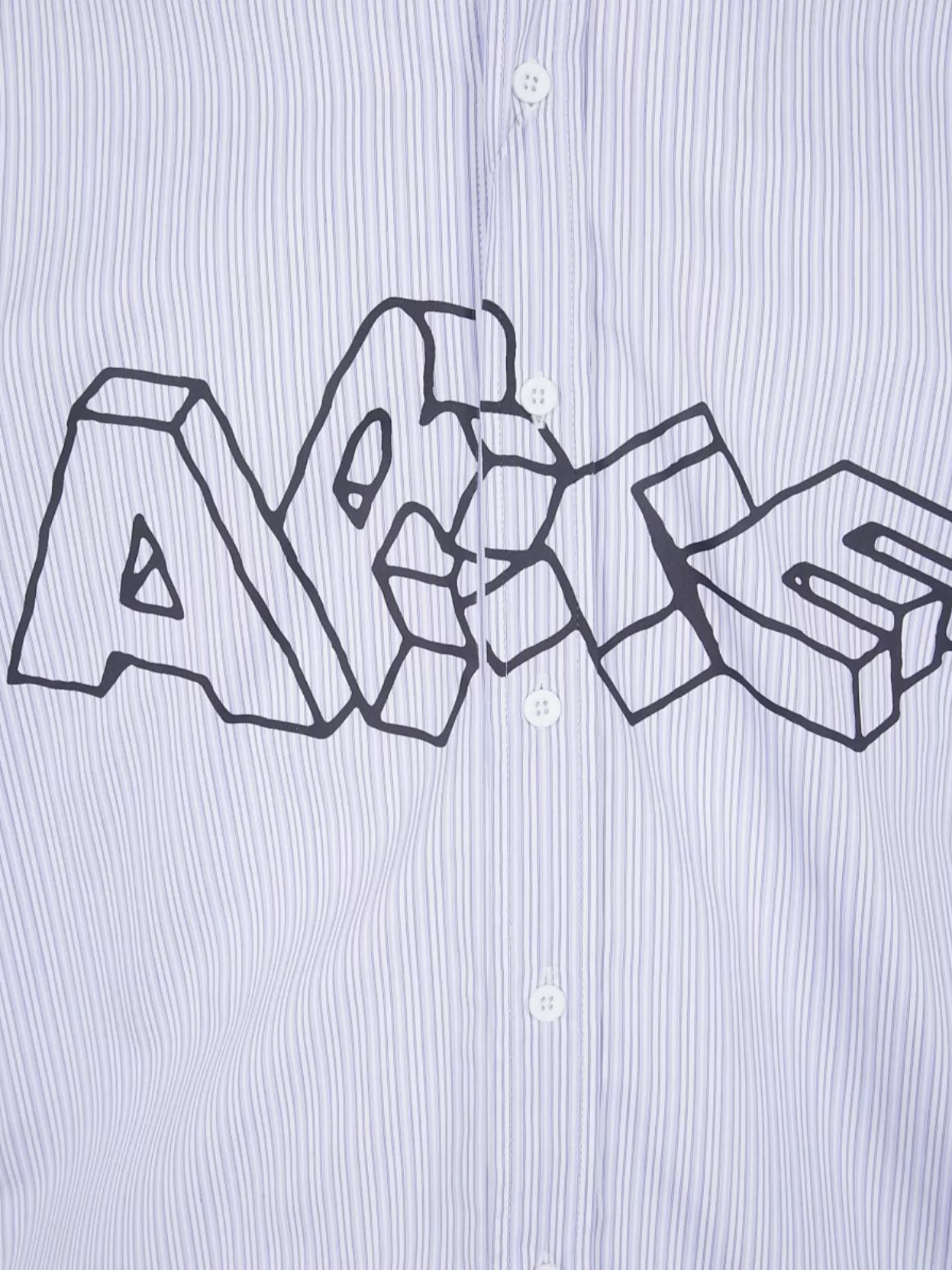 Arte Antwerp Graphic Striped Long Sleeve Shirt