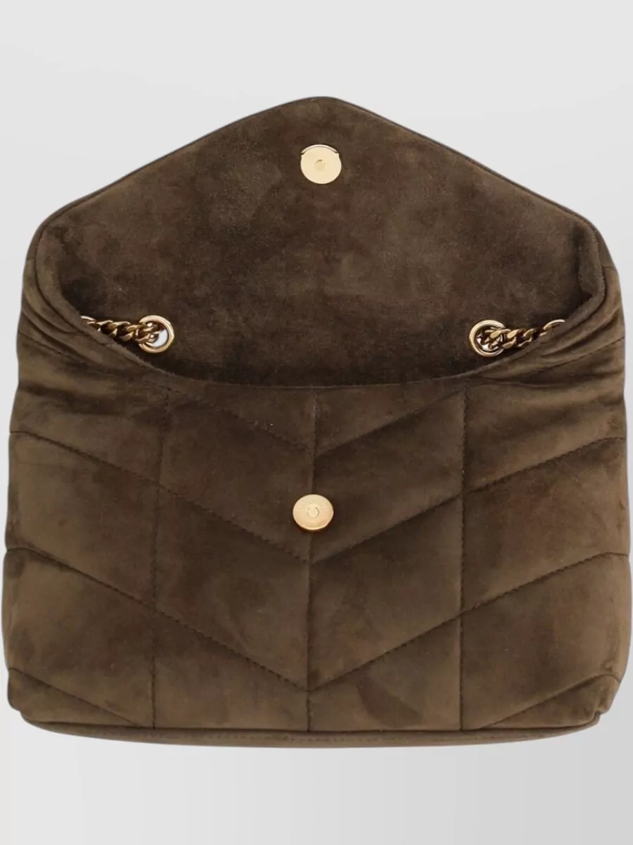 Saint Laurent Puffer Leather Cross-Body Bag